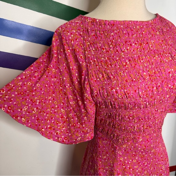 NEW Free people floral pink dress size XS - Picture 2 of 4